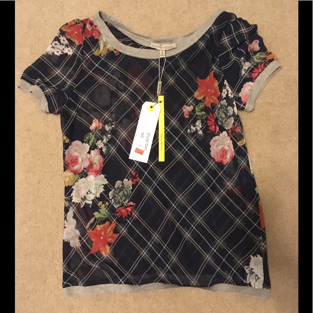 Floral sheer top